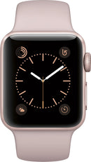 Apple Watch Series 2 GPS 38mm PINK Aluminum Case Pink Sport Band - Like New