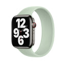 APPLE WATCH BAND SILICONE SOLO LOOP 41MM SIZE 4 - MINERAL GREEN - Like New