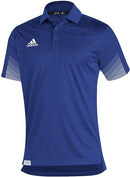 GM2612 Adidas Men's Sideline 21 Primeblue Polo Shirt Royal Blue/White 2XL - Like New