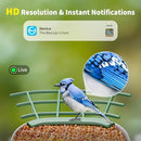 SEHMUA BIRD FEEDER CAMERA WATCHING CAMERA, 1 YEAR TRIAL AI IDENTIFY, 4 ADD-ONS - Like New