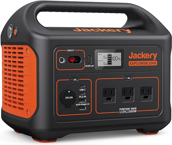 Jackery Explorer 1000 Portable Power Station EXPLORER-1000 - Orange/Black Like New