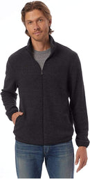 3262RT Hanes Alternative Men's Eco Teddy Full-Zip Jacket Eco Black L Like New