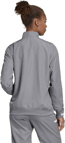 Adidas Ladies T19 Woven Jacket Multi-Sport DX7346 Gray White M - Like New