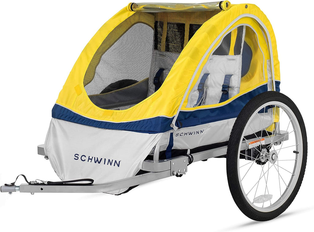 schwinn spirit bicycle trailer Schwinn 13-SC677AZ Echo Double Bike Trailer 16-20-inch Wheels