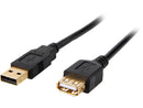 Rosewill CL-U2-AAMF-6-BK 6ft High Speed USB 2.0 A Male to A Female Extension