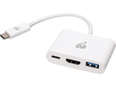 IOGEAR USB-C to 1 to 3 Adapter - 1 HDMI Out - 1 USB A Out - 1 USB-C -
