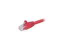 StarTech N6PATCH8RD Cat6 Patch Cable – 8 ft – Red Ethernet Cable – Snagless RJ45