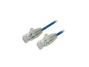 StarTech N6PAT6BLS Cat6 Ethernet Cable - 6 ft - Blue - Slim - Snagless RJ45
