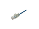 StarTech N6PAT10BLS Cat6 Ethernet Cable - 10 ft - Blue - Slim - Snagless RJ45