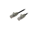 StarTech 6ft CAT6 Cable - Slim CAT6 Patch Cord - Black - Snagless
