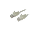 StarTech N6PAT1GRS Cat6 Ethernet Cable - 1 ft - Gray - Slim - Snagless RJ45