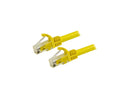 StarTech N6PATCH8YL Cat6 Patch Cable - 8 ft. - Yellow Ethernet Cable - Snagless