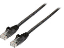 8ft CAT6 Ethernet Cable - Black CAT 6 Gigabit Ethernet Wire -650MHz 100W PoE