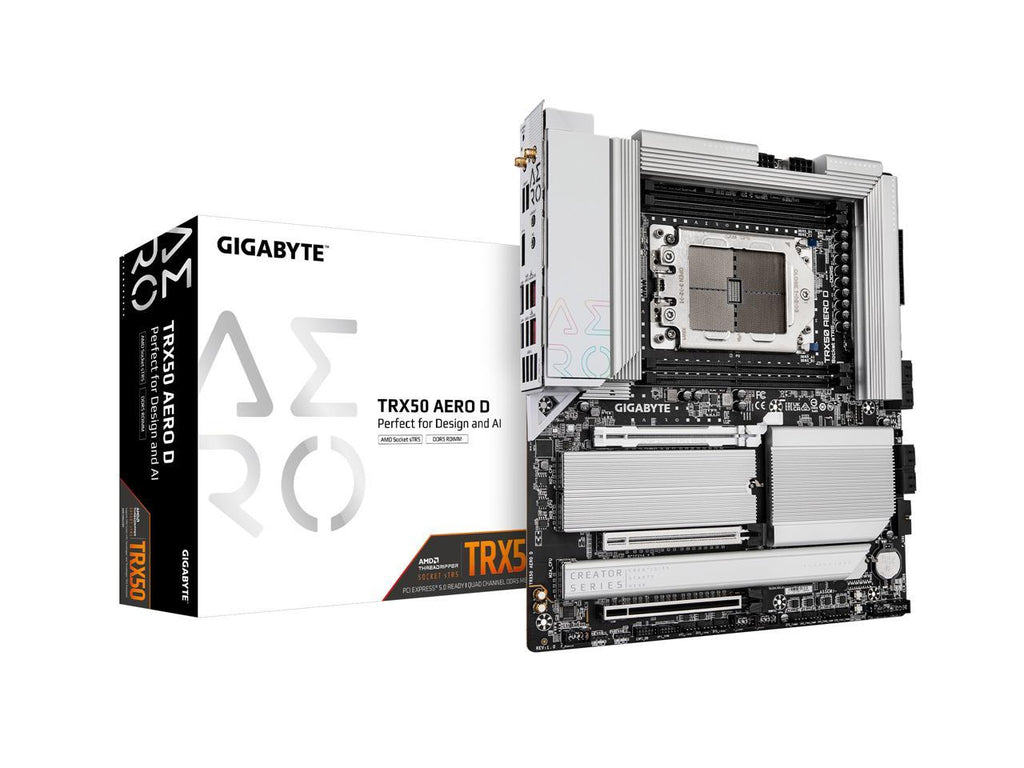 GIGABYTE TRX50 AERO D sTR5 AMD TRX50 EATX Motherboard - DDR5, PCIe