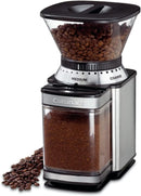 CUISINART Coffee Grinder Electric Burr One-Touch Automatic Grinder -BLACK/SILVER - Like New