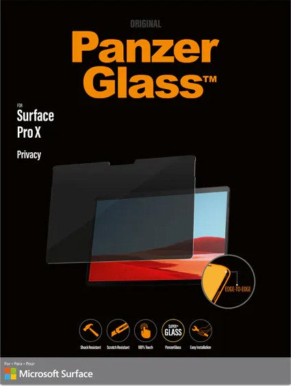 PanzerGlass Surface Pro X Privacy Filter Screen Protector Anti-glare Coating New