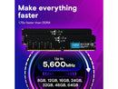 Crucial 64 GB DDR5 5600 (PC5 44800) Memory (Desktop Memory)