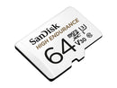 SanDisk 64GB High Endurance Video MicroSDXC Card with Adapter for Dash