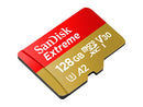 SanDisk 128GB Extreme microSDXC UHS-I Memory Card with Adapter - Up to