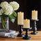 Luminara Realistic Artificial Moving Flame Pillar Candles Set of 3 Remote IVORY Like New