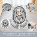 BabyBond Baby Swings for Infants Bluetooth Infant Swing 10 Preset Songs - Silver - Like New
