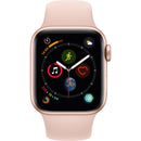 Apple Watch 4 GPS Cellular 40mm Gold Aluminum Case with Pink Sport Band - Like New