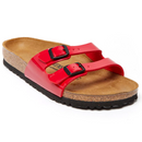 0041863 Birkenstock Ibiza Birko-Flor Men Sandals TANGO RED PATENT 12 WOMEN - Like New