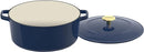 Cuisinart 7-Qt Enamel Cast Iron Covered Casserole CI670-30MB - MIDNIGHT BLUE - Like New