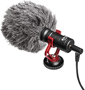 BOYA Mini Cardioid Condenser Microphone BY-MM1 - Black/Gray Like New