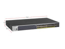 24 Port Full Gigabit PoE Switch with 2 Gigabit SFP Uplink Ports, Up to