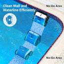 PAXCESS HJ3172 Cordless Robotic Pool Cleaner - Blue/White - Like New