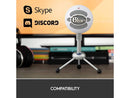 Logitech for Creators Blue Snowball USB Microphone for PC, Gaming, Podcast