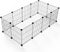 LURIVA DIY Animal Playpen Indoor Portable Metal Wire Yard Fence PP-12BK - Black Like New