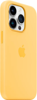 Apple - iPhone 14 Pro Max Silicone Case with MagSafe - Sunglow - Like New
