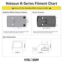 HOLOSUN HS407K X2 RED 6 MOA DOT OPEN REFLEX OPTICAL SIGHT - - Scratch & Dent
