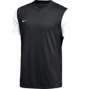 NIKE DRI-FIT US SS TIEMPO PREMIER II JERSEY - SIZE: MEN M - BLACK/WHITE - Like New