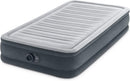INTEX Dura-Beam Deluxe Air Mattress 13" TWIN Built-in Electric Pump - GRAY - Like New
