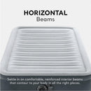 INTEX Dura-Beam Deluxe Air Mattress 13" TWIN Built-in Electric Pump - GRAY - Like New