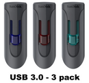 SanDisk 16GB CRUZER GLIDE 3.0 USB FLASH DRIVE SDCZ600-016G-AC25T - 3 PACK - Brand New