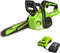Greenworks 24V 10" Cordless Compact Chainsaw 2.0Ah Battery and Charger Included Like New