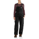 CARHARTT WOMEN SHEFFIELD WILDWOOD DUCK BIB OVERALL REGULAR PLUS SIZES BLACK M - Brand New