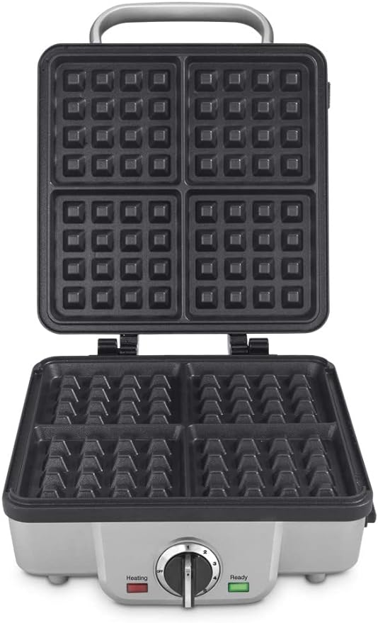 Refurbished: PowerXL Stuffed Wafflizer Electric 5-inch Belgian Waffle Maker  ESWM02 - BLACK 