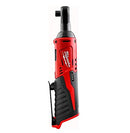 MILWAUKEE 2457-20 M12 CORDLESS 3/8" LITHIUM-ION RATCHET (BARE TOOL) - RED - Like New