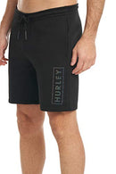 HFA20VMB-00915 HURLEY MEN'S BOXING LOGO FLEECE SHORT BLACK SIZE MEN L - Brand New