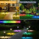 BRIGHTEVER BRIGHT SOLAR OUTDOOR PATHWAY LIGHTS, WARM WHITE, HSG-1819 6PK - BLACK - Like New