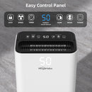 HOGARLABS 3500 Sq Ft 50 Pint Dehumidifier for Home with Drain Hose PD11C - WHITE - Like New
