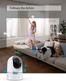 EUFY Security 2K E220 indoor cam Pan & Tilt plug-in camera - WHITE - Like New