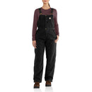 CARHARTT WOMEN SHEFFIELD WILDWOOD DUCK BIB OVERALL REGULAR PLUS SIZES BLACK M - Brand New