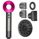ZTHD150FU ZTECH SwiftDry - 3-Speed Hair Dryer with 5 Attachments - GREY/PINK - Like New