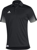 GM2608 Adidas Men's Sideline 21 Primeblue Polo Shirt Black/White 2XL - Like New